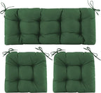 Wicker Chair Cushions of 3 Pieces, Waterproof Cushions by Aegisun