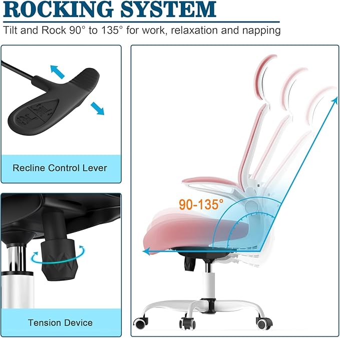 Mimoglad Office Chair, High Back Ergonomic Desk Chair - Image 6