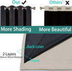 Yakamok Natural Blackout Curtains 84 Inches Long - Image 5