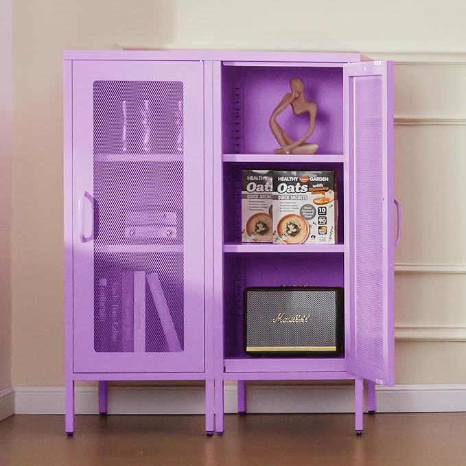 Slim Metal Storage Cabinet - Image 4