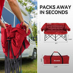 Double Camping Chairs Padded Loveseat Chair - Image 3