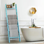 Honest Blanket Ladders for The Living Room, 6-Tier Blanket Holder, Wall-Leaning - Image 6