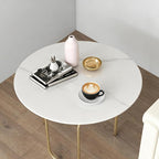 32 Inch Round Tempered Glass Coffee Table Top by Noeko