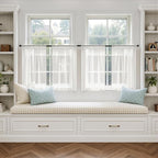MIULEE Beige White Sheer Curtains 63 Inches Long 4 Panels 42 x 63 Inches | - Image 4
