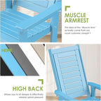 GREENVINES Outdoor Rocking Chairs | Set of 2 | Porch Rocker | HDPE Plastic | - Image 7