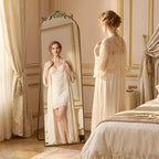 MISSDAY Vintage Baroque Full Length Mirror, Full Metal Frame Stand Up Retro - Image 2