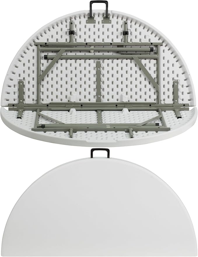 Flash Furniture Freeman 4' Round Plastic Folding Table - Image 12
