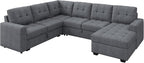 HONBAY Sectional Sleeper Sofa, Sleeper Sofa Couch - Image 8