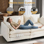 77" Cloud Chenille Sofa Set - Image 2