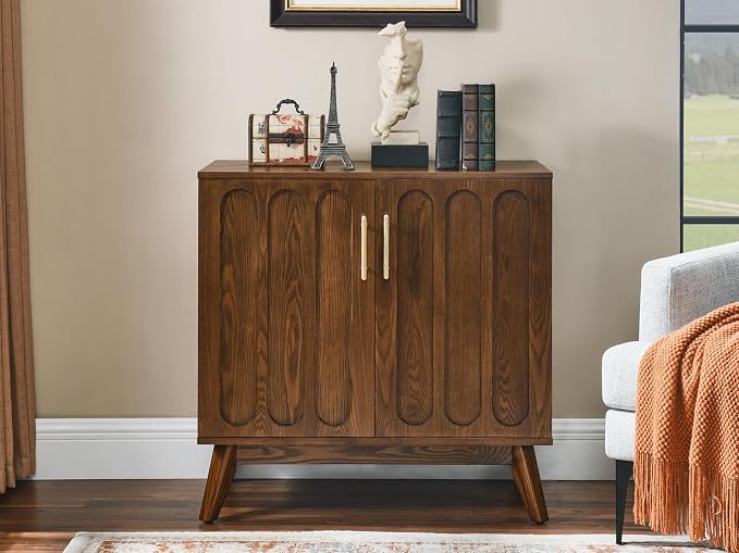 LKTART Sideboard Buffet, Mid Century Modern Storage Cabinet - Image 2