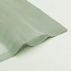 2 Panels Sheer Sage Green Curtains 72 Inches Length Window Treatment - Image 2