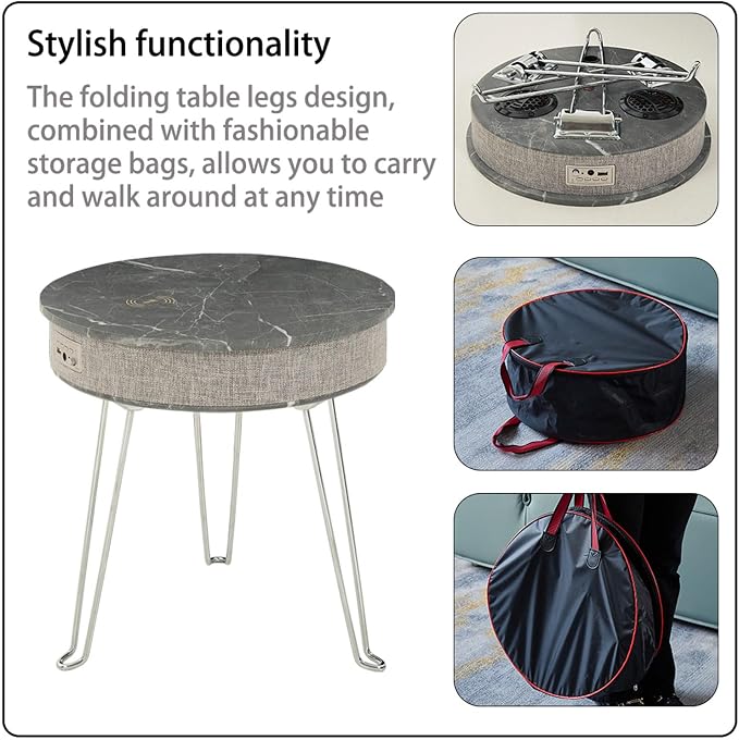 Louis Donné Smart Side Table, Foldable End Table - Image 5