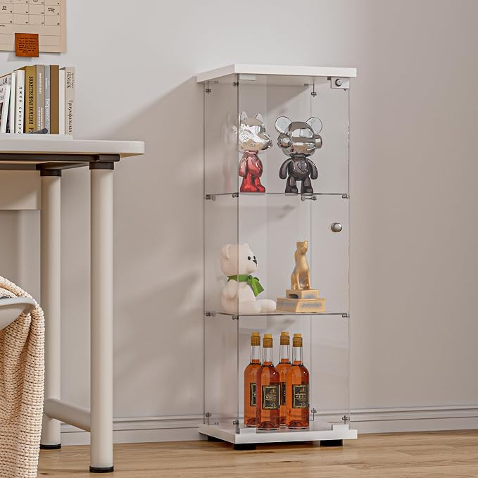 FANYUSHOW 3-Shelf Glass Display Cabinet - Image 8