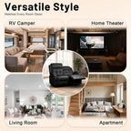 Reclining Loveseat with Pebble Texture Fabric, Loveseat Recliner with USB/Type - Image 7