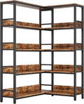 IRONCK Corner Shelf 5 Tiers 70LB Capacity L-Shaped Bookshelf by IRONCK