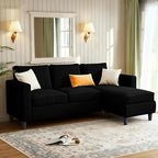 JAMFLY Sectional Sofa for Living Room, 3-Seat Reversible Couch by JAMFLY