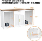 GDLF 70.1" Long Coffee Bar Cabinet - Image 2