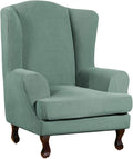 Turquoize Wingback Chair Covers 2 Piece Wing Chair Slipcover Stretch Slipcovers by Turquoize