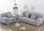 vctops 4 Seater Velvet Plush Stretch Sofa Slipcover 1-Piece Sofa Cover - Image 2