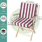 Outdoor Chair Cushions Set of 2, High Back Soft Seat Pad, Indoor Outside Use - Image 9