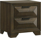 Kings Brand Furniture 6-Piece Modern & Premium Bedroom Set in Walnut Wood Finish - Image 6