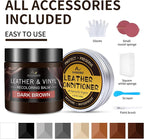 Leather Recoloring Balm with 100ml Mink Oil, Dark Brown Leather Repair Kit and - Image 6