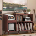 LELELINKY Large 48'' Record Player Stand by LELELINKY
