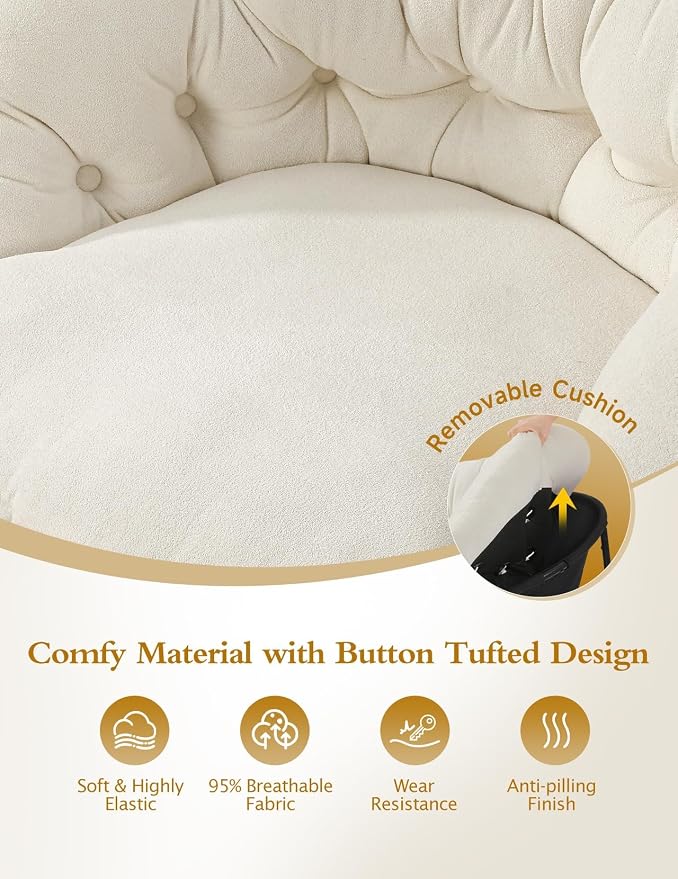 Kidirect Wide Rocking Chair Nursery, Comfy Saucer Nursery Rocking Chairs - Image 6