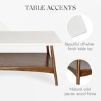 Madison Park Rectangular Wood Coffee Table - Image 4