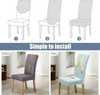 BIETYONE Stretch Dining Chair Covers Set of 4, Soft Removable Washable Kitchen - Image 4