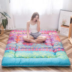 MAXYOYO Bohemian Futon Floor Mattress Boho Floral Style Japanese Tatami Mat - Image 7
