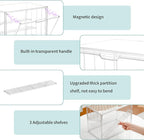 Attelite Acrylic Display Case, Upgrade 4 Tiers Clear Display Case - Image 3