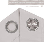 H.VERSAILTEX Blackout Patio Curtains 100 x 108 Inches - Image 3