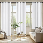 MIULEE Blackout Curtains for Bedroom 2 Panels 50 x 84 Inch Long Pure White | - Image 6