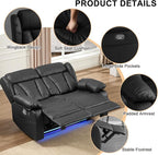 58.3" Reclining Loveseat Sofa, RV Loveseat Recliner Couch - Image 5