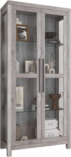 BELLEZE Glass Display Cabinet, Tall Curio Cabinet by BELLEZE