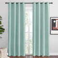 NICETOWN Aqua Blue Blackout Curtains 86" Long by NICETOWN