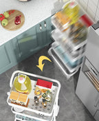 Sooyee 3 Tier Utility Cart, Rolling Cart - Image 4