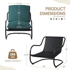 Peace nest Modern Accent Chair, Soft Upholstered Armchair - Image 2