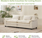 Oprisen 86" Modular Sectional Sofa, Comfy Cloud Couch Sectional Sofa, Chenille - Image 7