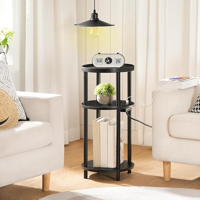 HOOBRO Set of 2 Small Round Side Tables - Image 6