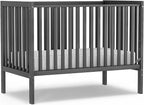 Baby Crib 5-in-1 Convertible, Wood Full Size Toddler Bed by Unknown