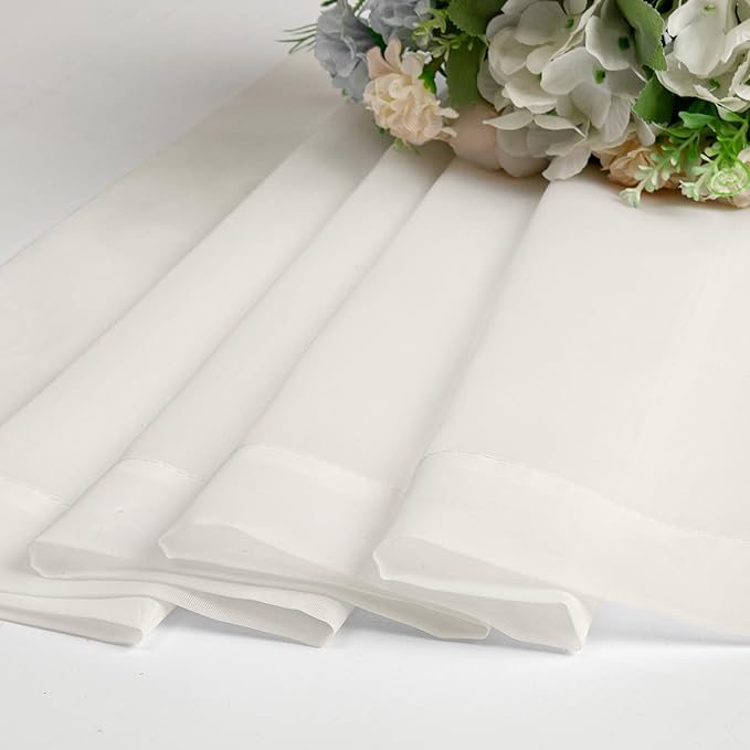 Chyhomenyc Sheer Valances for Windows, Light Filtering Small Window Curtains - Image 4