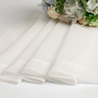 Chyhomenyc Sheer Ivory Curtains 90 inches Long 2 Panels, Light Filtering Soft - Image 9