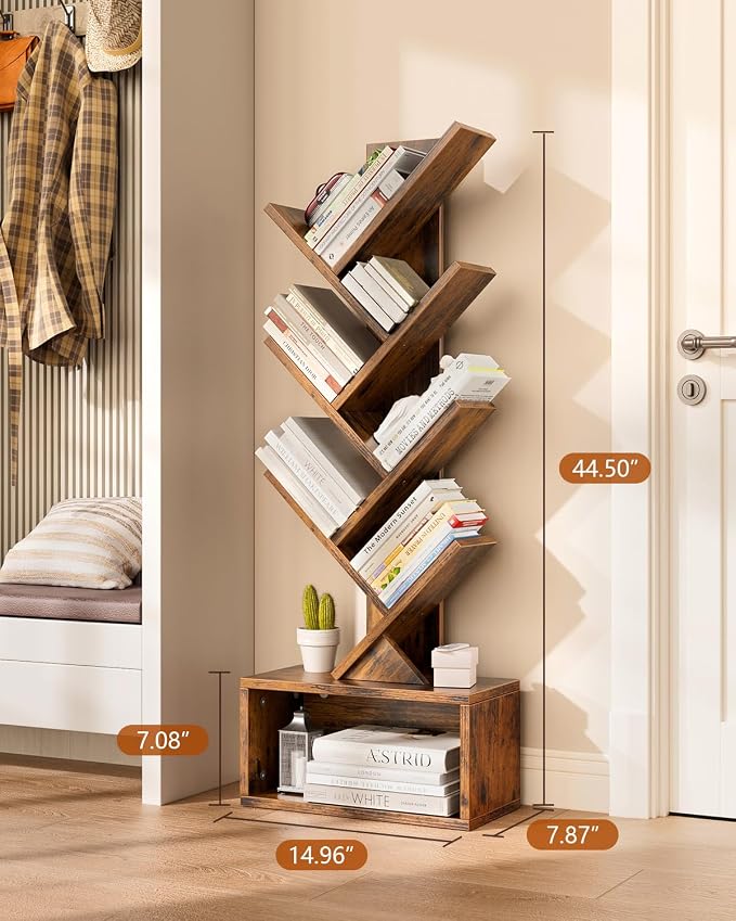 Evermagin 6 Tier Tree Bookshelf - Image 2