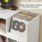 LELELINKY Large Record Player Stand, Turntable Stand - Image 3