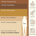 Bedsure GentleSoft 100% Cotton Blanket Queen Size - Image 6