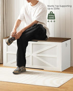 CHOEZON Storage Chest, 43.3" Toy Chest Storage, Farmhouse Storage Bench - Image 4