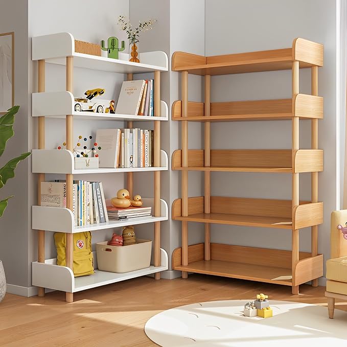 OSCHF 5-Tier Wooden Open Bookcase - Image 7