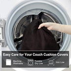 ANARACHON Leather Look Couch Cushion Covers Sofa Seat Slipcovers Sets Couches - Image 9